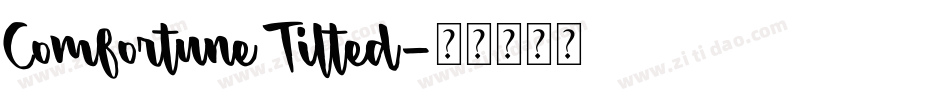 Comfortune Tilted字体转换